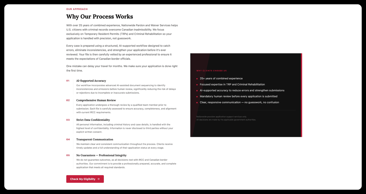 Nationwide Pardon Services — screenshot 5